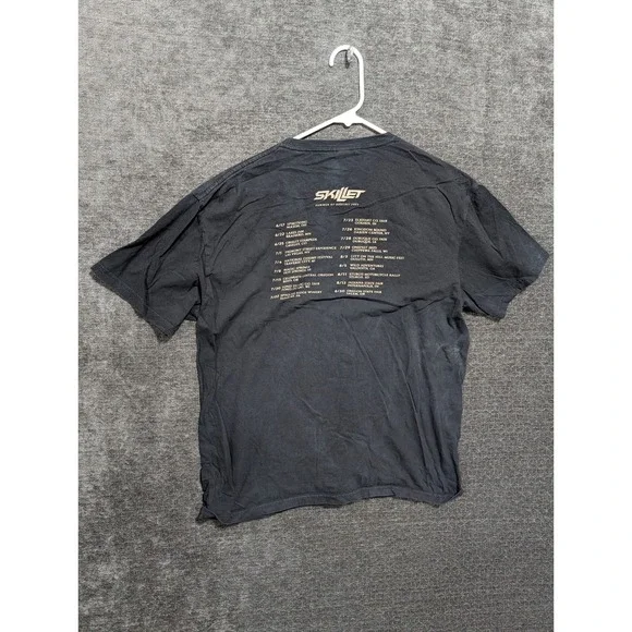 Skillet Band T-Shirt Summer of Destiny 2023 Tour Black Graphic Tee Mens Large - Picture 2 of 6